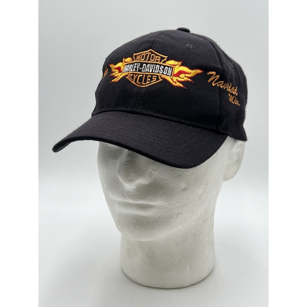 Harley-Davidson Barra de Navidad Mexico Embroidered Adjustable Hat Cap Black